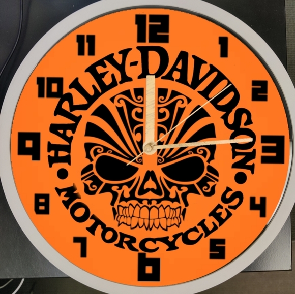 COPY - Harley Davidson black skull clock - Picture 4 of 4